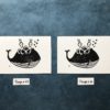 Gravure, ANNETTE, FELIX & LOUISON, 2 pieuvres et une baleine – Image 8