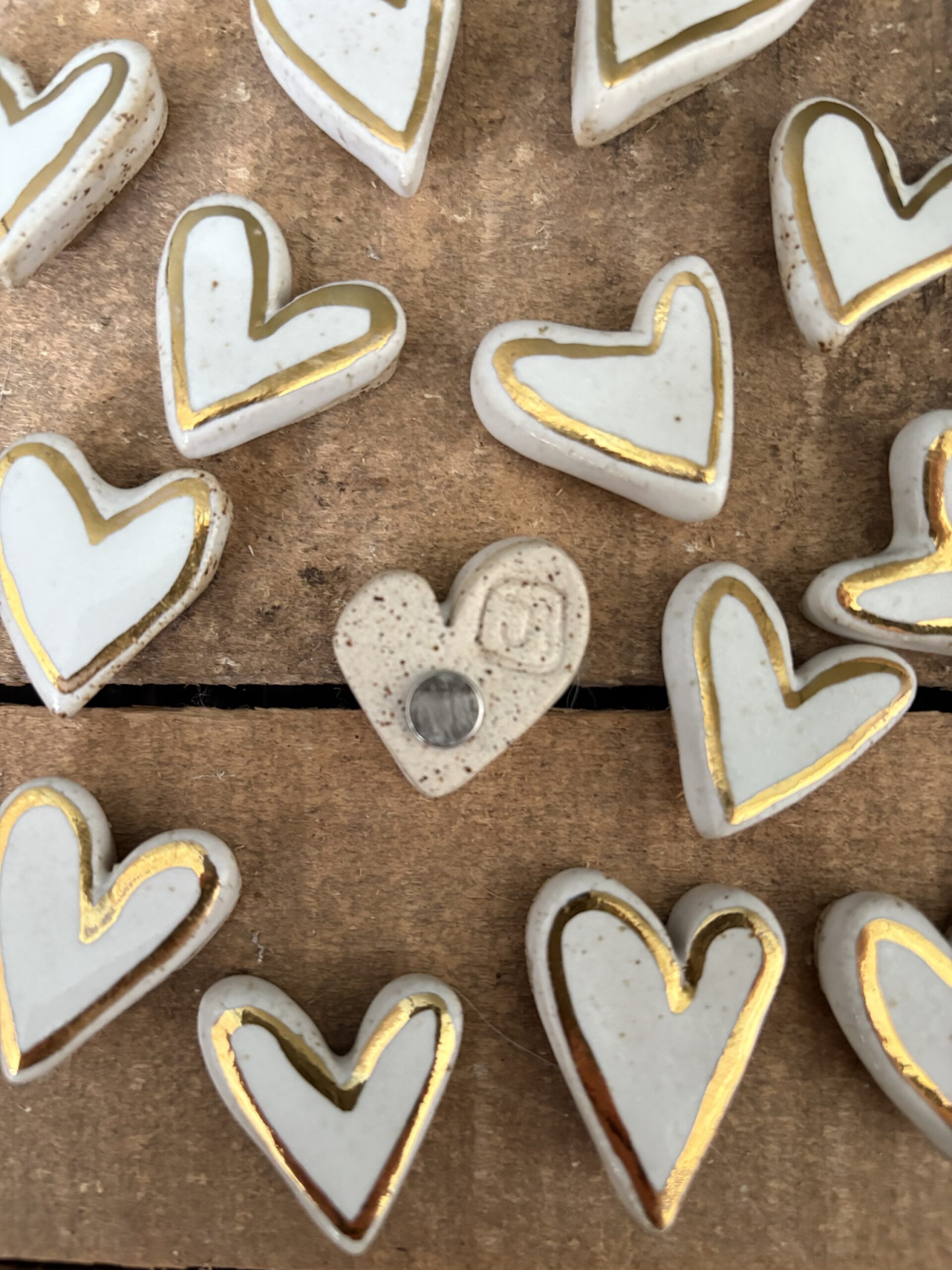 Aimants coeur doré – Image 3