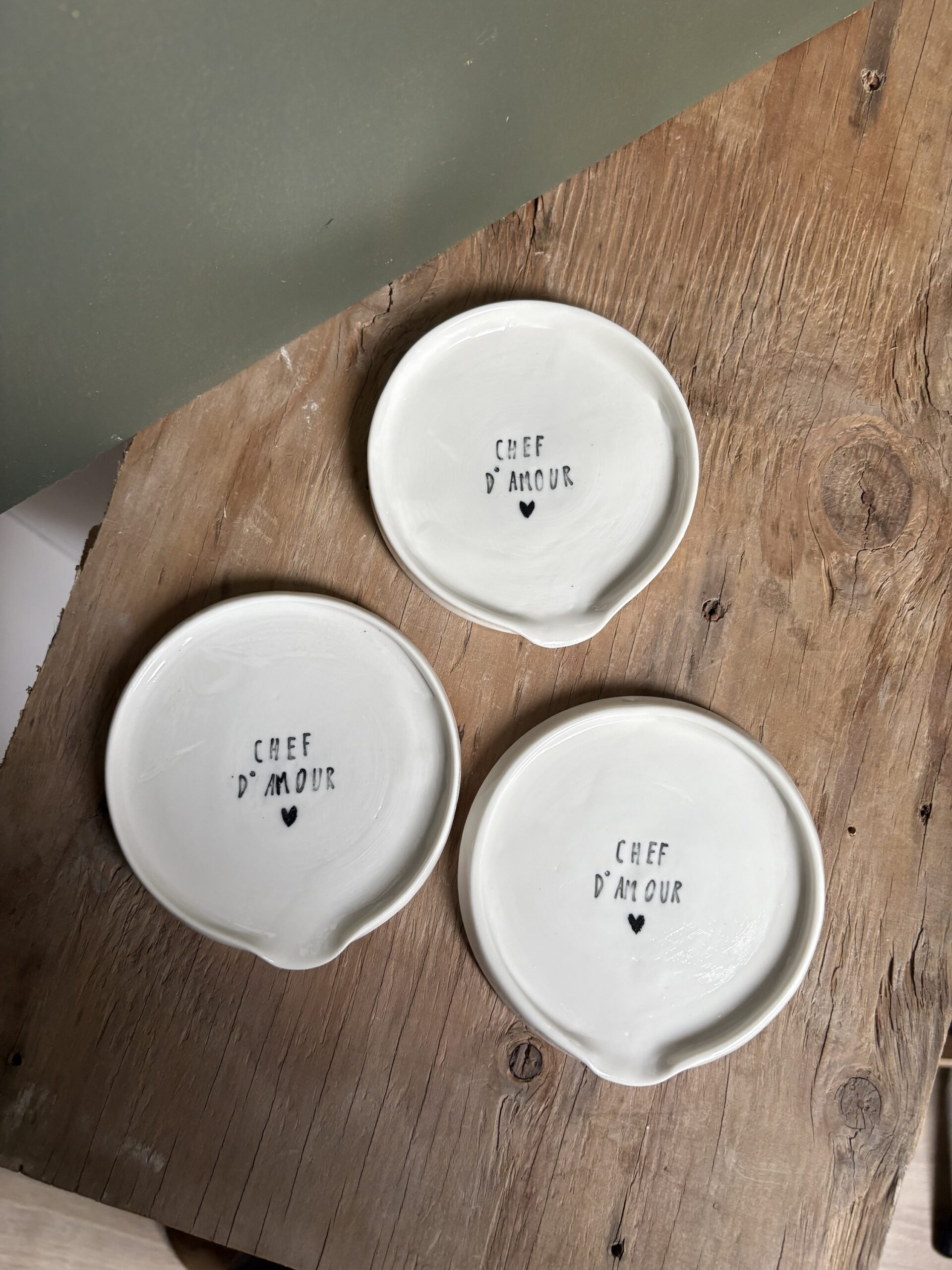 Repose-cuillère "chef d'amour" IMPARFAIT