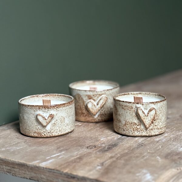 Mini bougie "coeur"