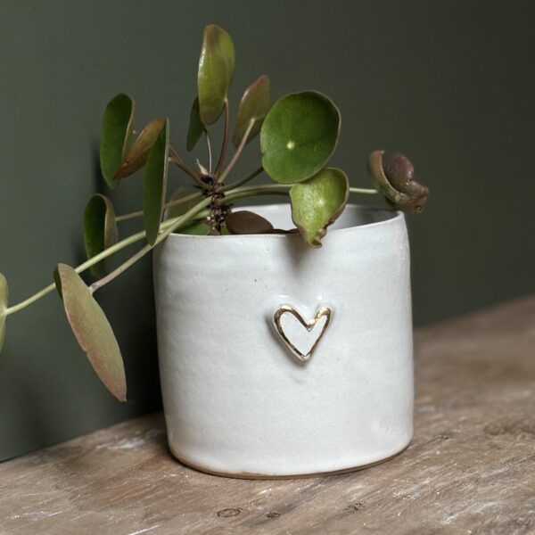 Cache-pot "coeur" (taille M)